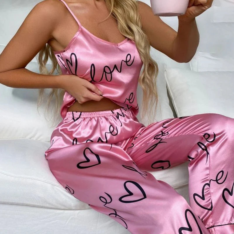 Ensemble Pyjama en Satin Sexy