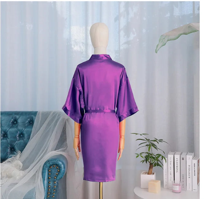 Peignoir en Satin de Soie de Mariée #2
