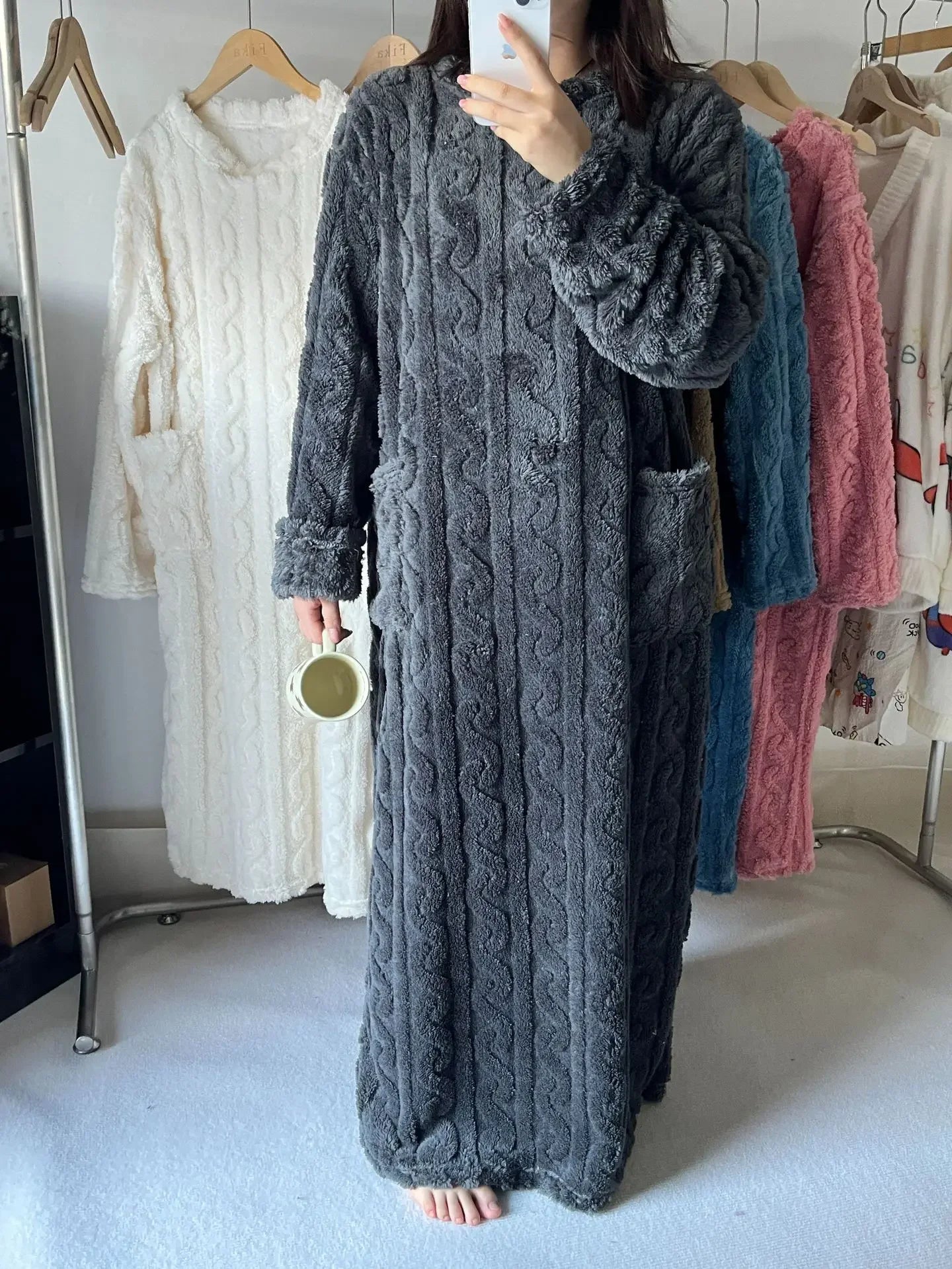 Ensemble Pyjama en Velours d'hiver
