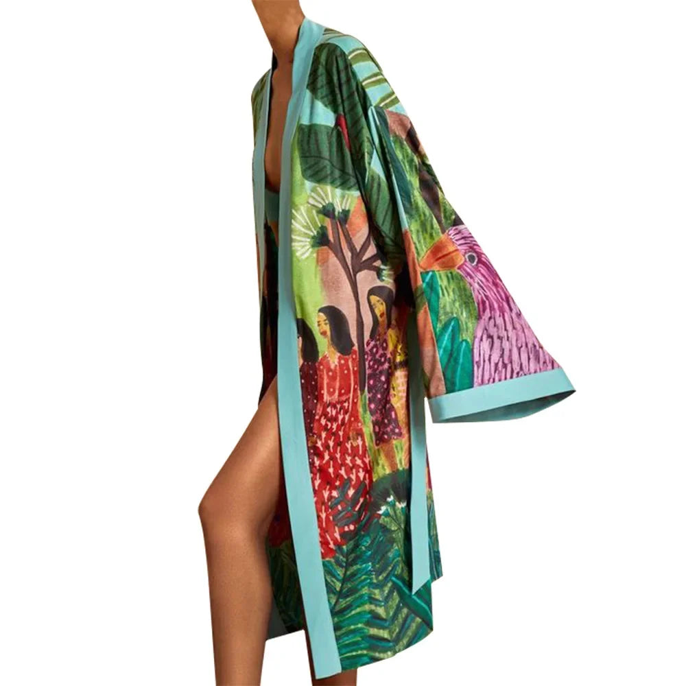 Kimono Traditionnel Élégant