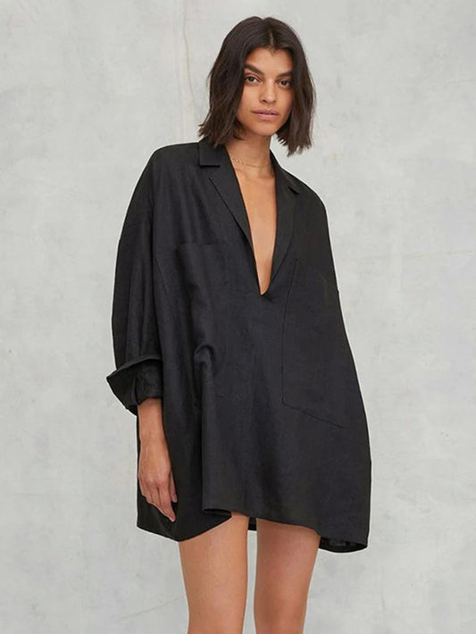 Ensemble Pyjama en Coton Manches Longues Sexy